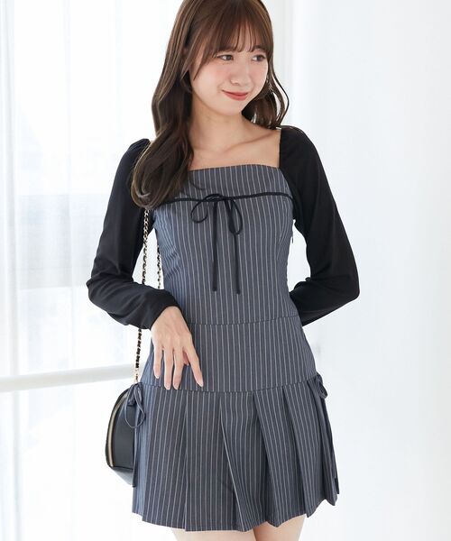 セール】ドッキングプリーツミニワンピ（ワンピース）｜MAJESTIC LEGON