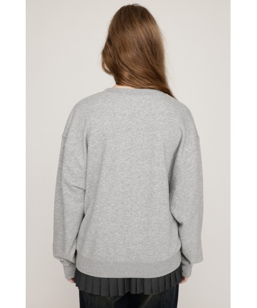 SLY（スライ）の「EMBROIDERY LOGO SW TOPS エンブロイダリー ロゴ スウェット トップス 秋服 冬服　トレーナー（スウェット・レディース・ライトブラック/杢グレー/ブラック/ネイビー・FREE）」の17枚目の写真