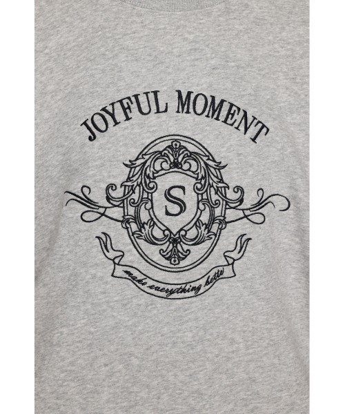 SLY（スライ）の「EMBROIDERY LOGO SW TOPS エンブロイダリー ロゴ スウェット トップス 秋服 冬服　トレーナー（スウェット・レディース・ライトブラック/杢グレー/ブラック/ネイビー・FREE）」の16枚目の写真