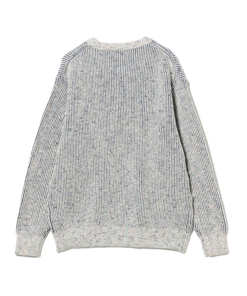 セール】5ゲージ 片畦 メランジ クルーネック ニット（ユニセックス