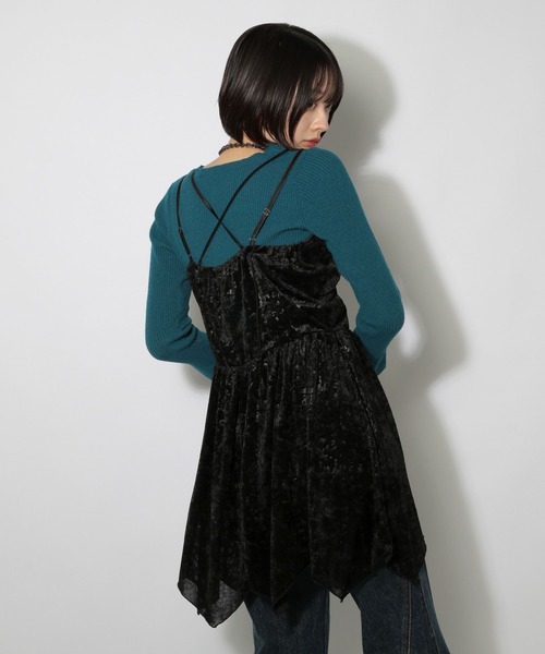 PAGEBOY（ページボーイ）の「ベロアチュニックワンピース（チュニック・レディース・ブラック/アイボリー・FREE）」の20枚目の写真