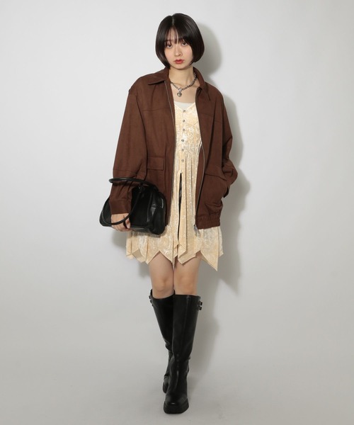 PAGEBOY（ページボーイ）の「ベロアチュニックワンピース（チュニック・レディース・ブラック/アイボリー・FREE）」の21枚目の写真