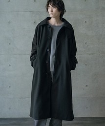 MEN'S BIGI｜メンズビギ（メンズ）のステンカラーコート（ブラック