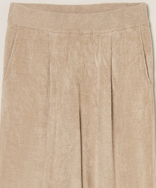 three dots(スリードッツ)の「ベロアセーター パンツ(その他パンツ・レディース・ブラック/ダークブラウン/ベージュ・SMALL/MEDIUM)」の6枚目の写真