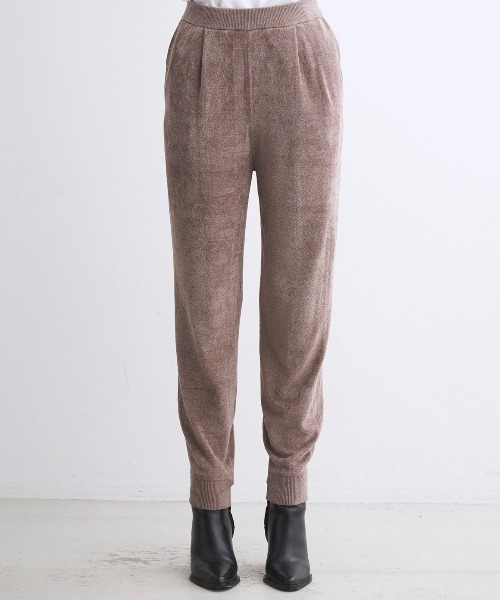three dots(スリードッツ)の「ベロアセーター パンツ(その他パンツ・レディース・ブラック/ダークブラウン/ベージュ・SMALL/MEDIUM)」の13枚目の写真