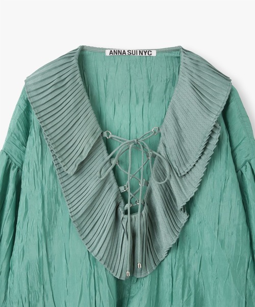 ANNA SUI NYC（アナ スイ エヌ ワイ シー）の「レースアップブラウス（シャツ/ブラウス・レディース・ブラック/ブラウン/グリーン・FREE）」の20枚目の写真