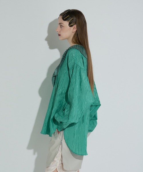 ANNA SUI NYC（アナ スイ エヌ ワイ シー）の「レースアップブラウス（シャツ/ブラウス・レディース・ブラック/ブラウン/グリーン・FREE）」の5枚目の写真