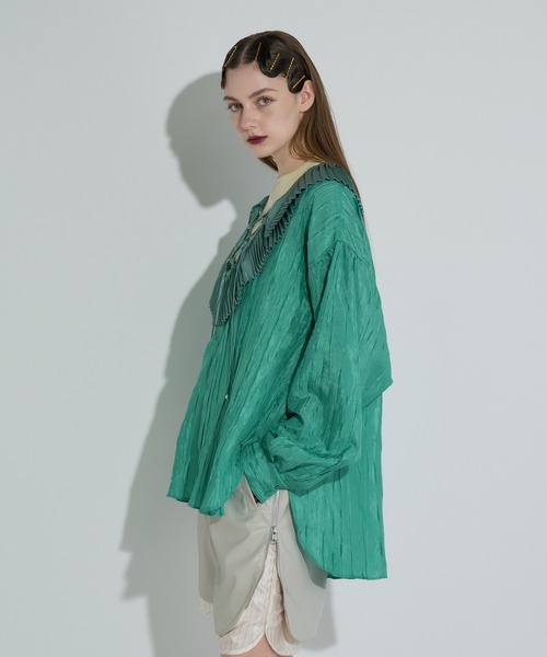 ANNA SUI NYC（アナ スイ エヌ ワイ シー）の「レースアップブラウス（シャツ/ブラウス・レディース・ブラック/ブラウン/グリーン・FREE）」の6枚目の写真