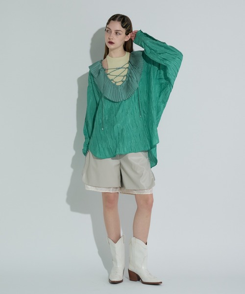 ANNA SUI NYC（アナ スイ エヌ ワイ シー）の「レースアップブラウス（シャツ/ブラウス・レディース・ブラック/ブラウン/グリーン・FREE）」の10枚目の写真