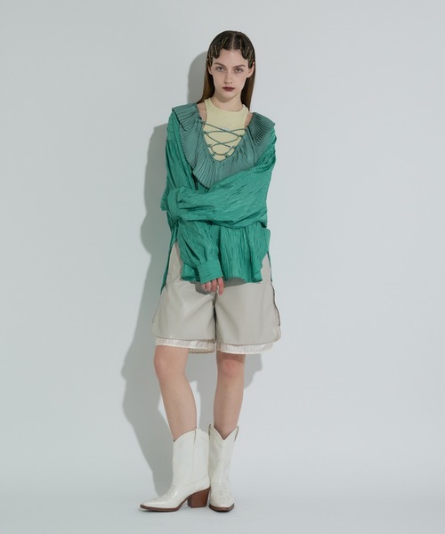 ANNA SUI NYC（アナ スイ エヌ ワイ シー）の「レースアップブラウス（シャツ/ブラウス・レディース・ブラック/ブラウン/グリーン・FREE）」の15枚目の写真