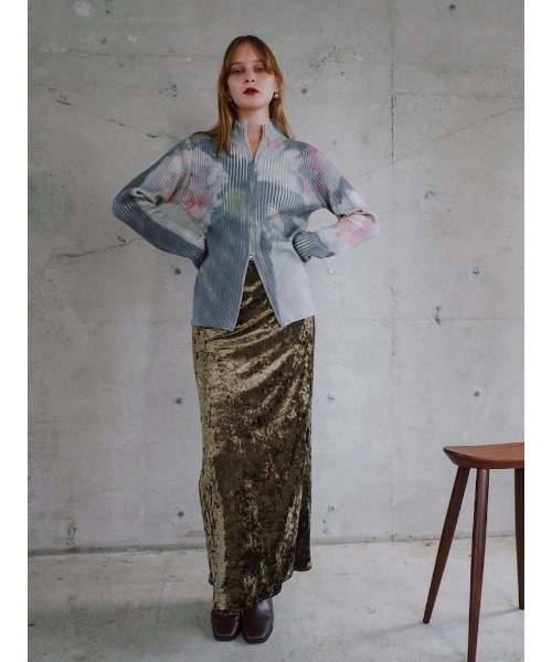 sahara Art Print Rib Knit marte アートプリント Art Print Rib Knit/アートプリントリブニット（ニット/セーター