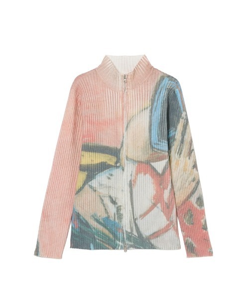 sahara Art Print Rib Knit marte アートプリント Art Print Rib Knit/アートプリントリブニット（ニット/セーター