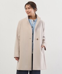 ショートビーバー スタンドカラー コート