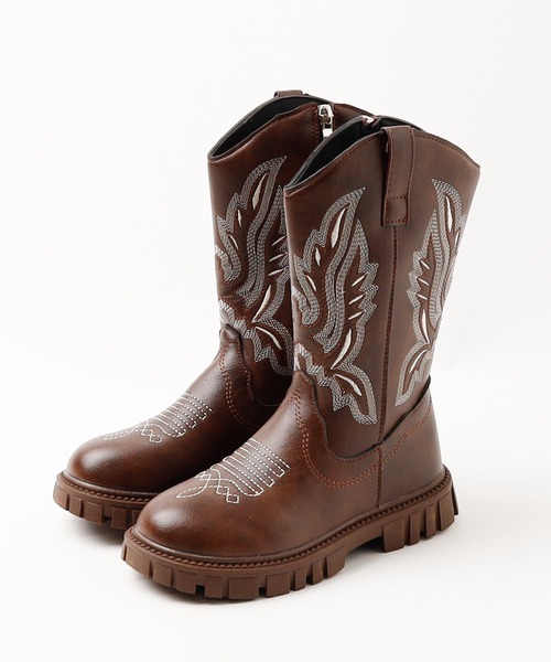 URBAN CHERRY（アーバンチェリー）の「ウエスタンブーツ（ブーツ・キッズ・ブラウン/ブラック・19.5cm/20.0cm/20.5cm/21.0cm/22.0cm/22.5cm/18.0cm/18.5cm）」の2枚目の写真