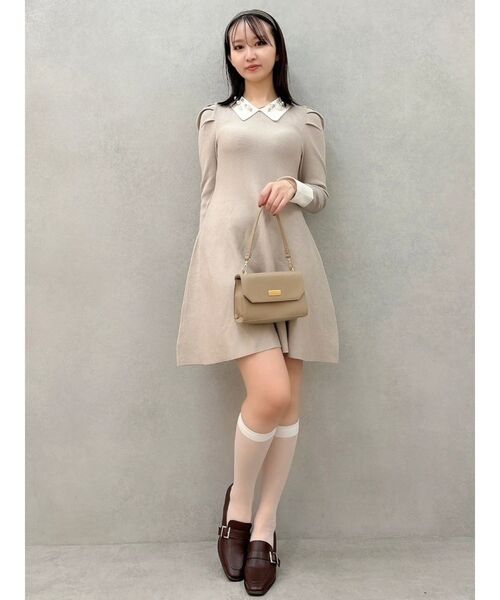 dazzlin（ダズリン）の「オーナメントカラーニットワンピース（ワンピース・レディース・ブラック/グレー・SMALL）」の20枚目の写真