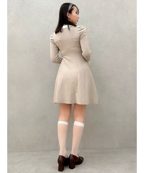 dazzlin（ダズリン）の「オーナメントカラーニットワンピース（ワンピース・レディース・ブラック/グレー・SMALL）」の21枚目の写真