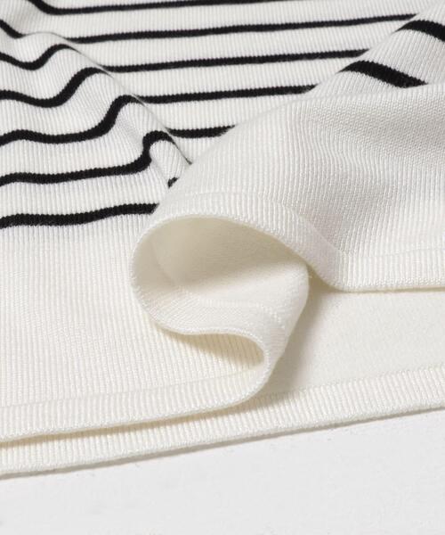 ITEMS URBANRESEARCH（アイテムズ アーバンリサーチ）の「ソデボタンニットプルオーバー（ニット/セーター・レディース・ブラック系その他/ライトブラウン/ブラック/ホワイト系その他・FREE）」の6枚目の写真