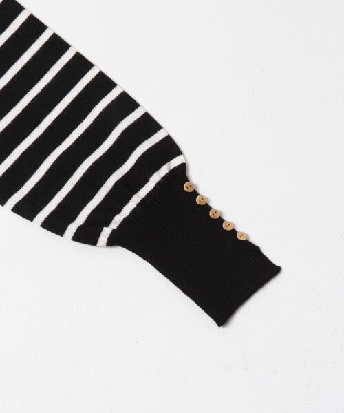 ITEMS URBANRESEARCH（アイテムズ アーバンリサーチ）の「ソデボタンニットプルオーバー（ニット/セーター・レディース・ブラック系その他/ライトブラウン/ブラック/ホワイト系その他・FREE）」の14枚目の写真