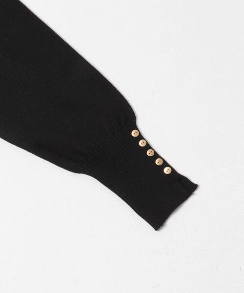 ITEMS URBANRESEARCH（アイテムズ アーバンリサーチ）の「ソデボタンニットプルオーバー（ニット/セーター・レディース・ブラック系その他/ライトブラウン/ブラック/ホワイト系その他・FREE）」の20枚目の写真