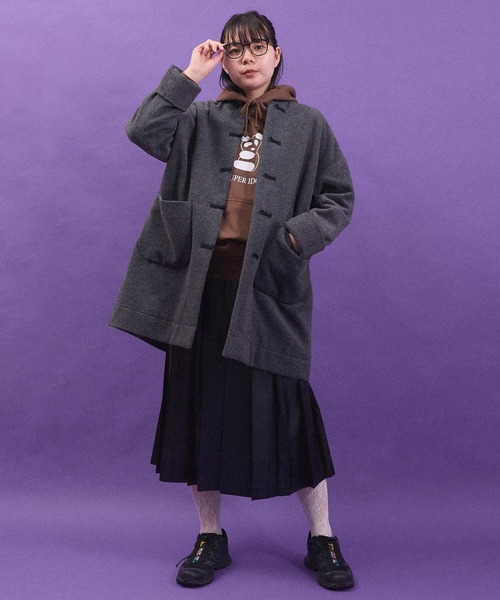 I am I in fact...（アイアムアイインファクト）の「WOOL CHINA coat（その他アウター・レディース・ブラック/チャコールグレー・FREE）」の21枚目の写真