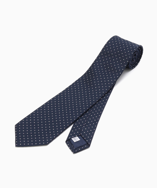 EDIFICE(エディフィス)の「PB スモールドットタイ(ネクタイ・メンズ・ダークブルー/コバルトブルー・FREE)」の3枚目の写真