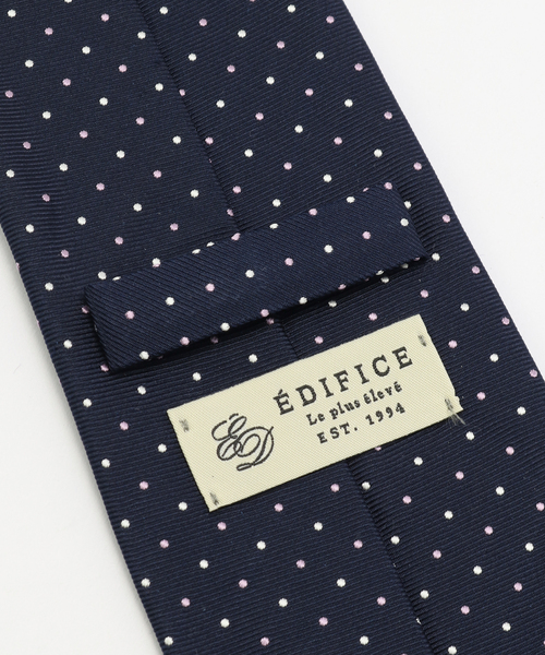 EDIFICE(エディフィス)の「PB スモールドットタイ(ネクタイ・メンズ・ダークブルー/コバルトブルー・FREE)」の6枚目の写真