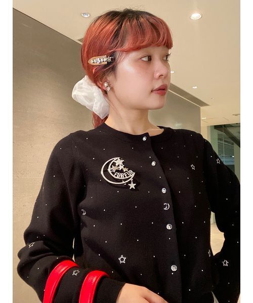 FURFUR（ファーファー）の「Twilightモチーフクルーネックカーディガン（カーディガン/ボレロ・レディース・サックスブルー/ブラック/ホワイト・F）」の15枚目の写真