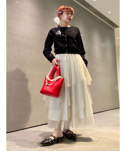 FURFUR（ファーファー）の「Twilightモチーフクルーネックカーディガン（カーディガン/ボレロ・レディース・サックスブルー/ブラック/ホワイト・F）」の17枚目の写真