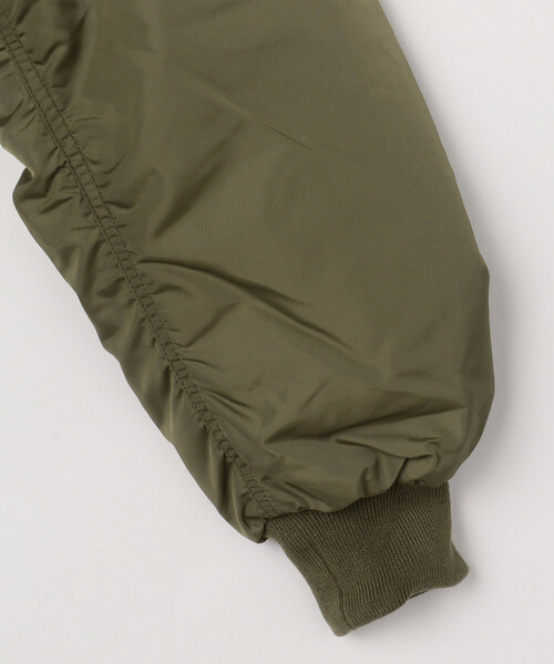 Alpha Industries（アルファインダストリーズ）の「Alpha Industries/アルファ インダストリーズ MA-1 OXFORD FLIGHT JACKET（MA-1・メンズ・オリーブ/ブラック・MEDIUM/LARGE/X-LARGE）」の6枚目の写真