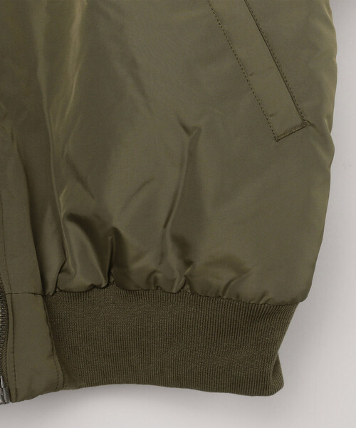 Alpha Industries（アルファインダストリーズ）の「Alpha Industries/アルファ インダストリーズ MA-1 OXFORD FLIGHT JACKET（MA-1・メンズ・オリーブ/ブラック・MEDIUM/LARGE/X-LARGE）」の7枚目の写真