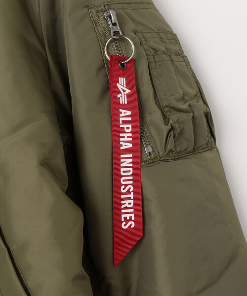 Alpha Industries（アルファインダストリーズ）の「Alpha Industries/アルファ インダストリーズ MA-1 OXFORD FLIGHT JACKET（MA-1・メンズ・オリーブ/ブラック・MEDIUM/LARGE/X-LARGE）」の8枚目の写真