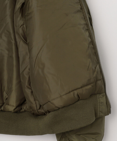 Alpha Industries（アルファインダストリーズ）の「Alpha Industries/アルファ インダストリーズ MA-1 OXFORD FLIGHT JACKET（MA-1・メンズ・オリーブ/ブラック・MEDIUM/LARGE/X-LARGE）」の10枚目の写真