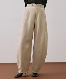 UNITED TOKYO | メランジノッチベルトコクーンPT｜ウォッシャブル/オフィスカジュアル/ストレッチ/防シワ/バレルパンツ/春服(その他パンツ)