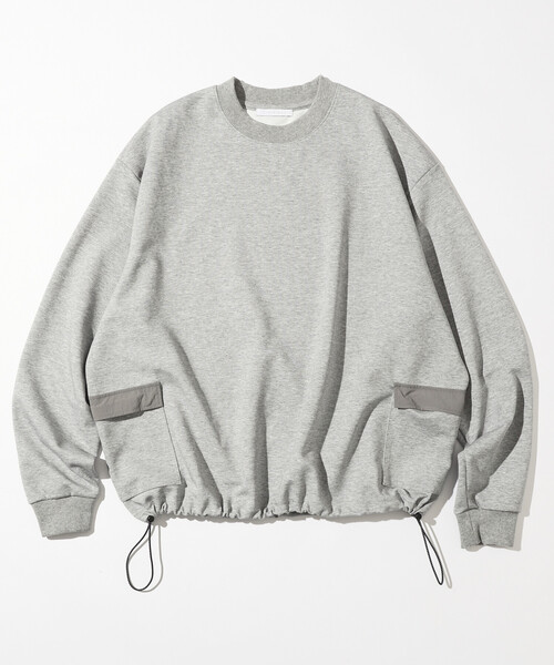 Firsthand(ファーストハンド)の「Firsthand/ファーストハンド サイドポケット スピンドル ダンボール クルーネックスウェット(スウェット・メンズ・ブラック/グレー/ネイビー/ブラウン・LARGE/MEDIUM)」の3枚目の写真