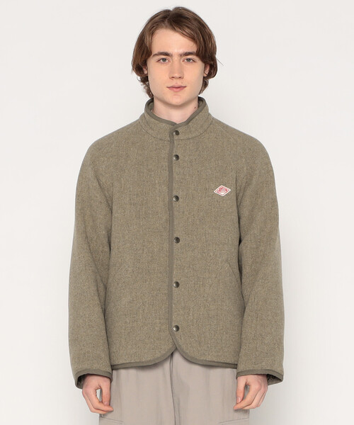 MEN'S WOOL LIGHT PILE STANDCOLLAR JACKET（その他アウター）｜DANTON