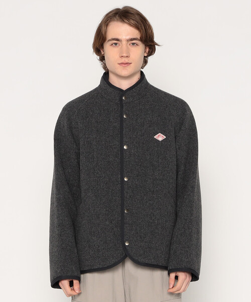 MEN'S WOOL LIGHT PILE STANDCOLLAR JACKET（その他アウター）｜DANTON