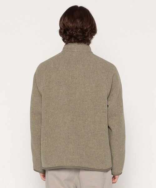 MEN'S WOOL LIGHT PILE STANDCOLLAR JACKET（その他アウター）｜DANTON