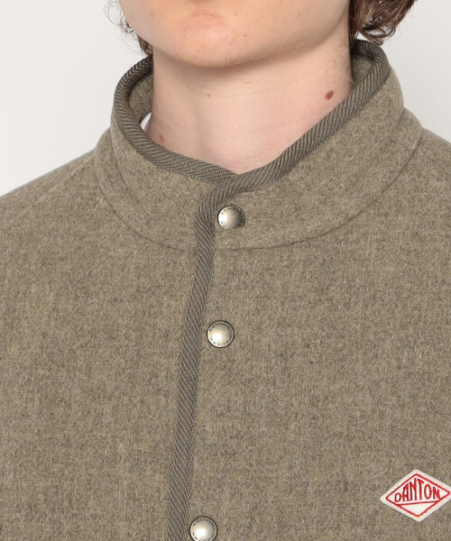 MEN'S WOOL LIGHT PILE STANDCOLLAR JACKET（その他アウター）｜DANTON