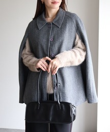 綺麗❗️近年 セリーヌ バーヌース ケープコート ツイード フード付き ポンチョ ニット」に該当するレディースのポンチョファッション通販 - ZOZOTOWN