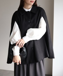 sin.ca(シンカ)のニットモッサケープコート(ポンチョ)