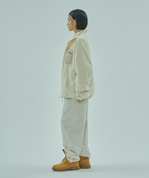 SPALDING(スポルディング)の「(SPALDING x ROSE BUD)FLEECE JACKET(その他アウター・レディース・ホワイト/ブラウン・ONE SIZE)」の9枚目の写真