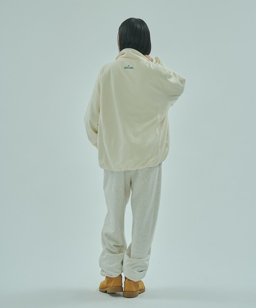 SPALDING(スポルディング)の「(SPALDING x ROSE BUD)FLEECE JACKET(その他アウター・レディース・ホワイト/ブラウン・ONE SIZE)」の10枚目の写真