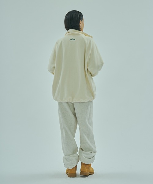 SPALDING(スポルディング)の「(SPALDING x ROSE BUD)FLEECE JACKET(その他アウター・レディース・ホワイト/ブラウン・ONE SIZE)」の11枚目の写真