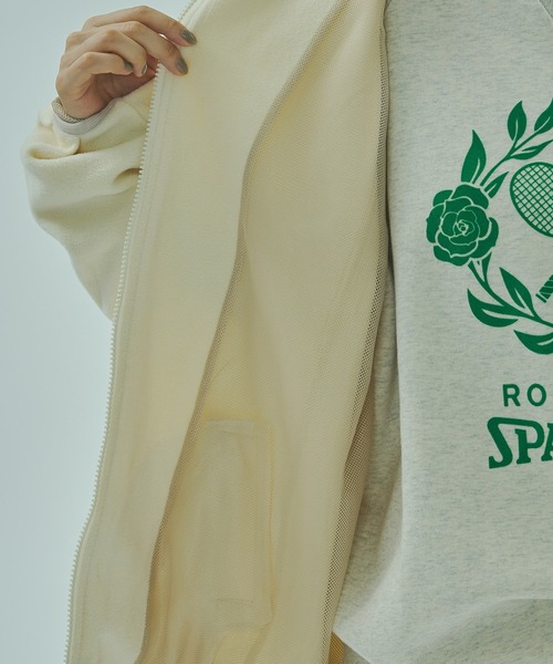 SPALDING(スポルディング)の「(SPALDING x ROSE BUD)FLEECE JACKET(その他アウター・レディース・ホワイト/ブラウン・ONE SIZE)」の13枚目の写真