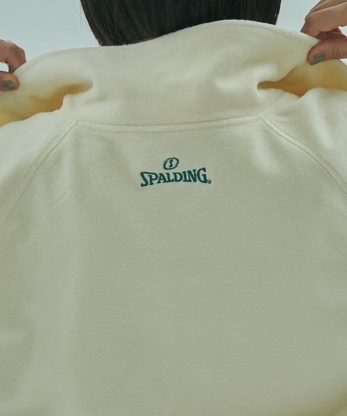 SPALDING(スポルディング)の「(SPALDING x ROSE BUD)FLEECE JACKET(その他アウター・レディース・ホワイト/ブラウン・ONE SIZE)」の14枚目の写真