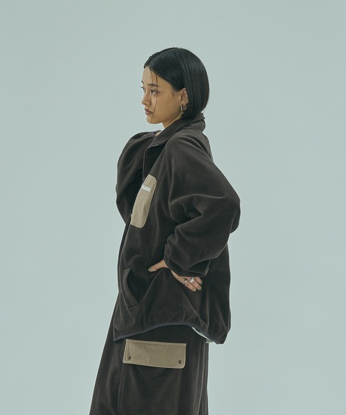 SPALDING(スポルディング)の「(SPALDING x ROSE BUD)FLEECE JACKET(その他アウター・レディース・ホワイト/ブラウン・ONE SIZE)」の16枚目の写真