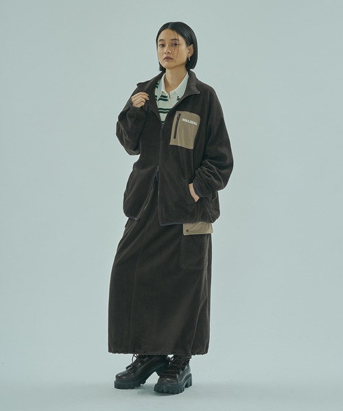 SPALDING(スポルディング)の「(SPALDING x ROSE BUD)FLEECE JACKET(その他アウター・レディース・ホワイト/ブラウン・ONE SIZE)」の19枚目の写真