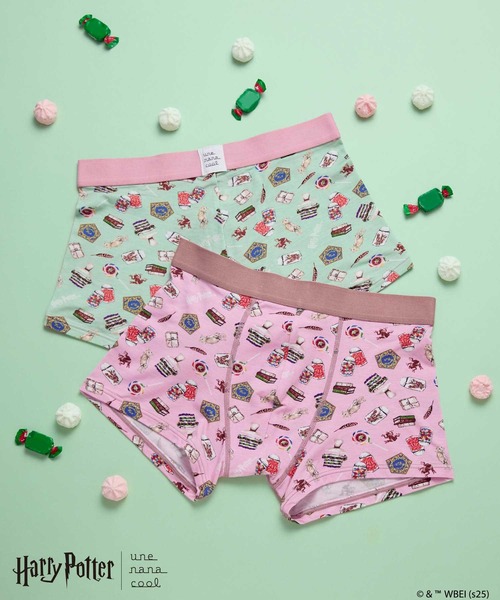 une nana cool（ウンナナクール）の「【ハリー・ポッターコラボ】 Harry Potter × une nana cool メンズボクサーパンツ（ボクサーパンツ・メンズ・グレー/ネイビー/ミント/ピンク・L/M）」の4枚目の写真