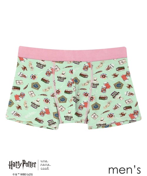une nana cool（ウンナナクール）の「【ハリー・ポッターコラボ】 Harry Potter × une nana cool メンズボクサーパンツ（ボクサーパンツ・メンズ・グレー/ネイビー/ミント/ピンク・L/M）」の2枚目の写真