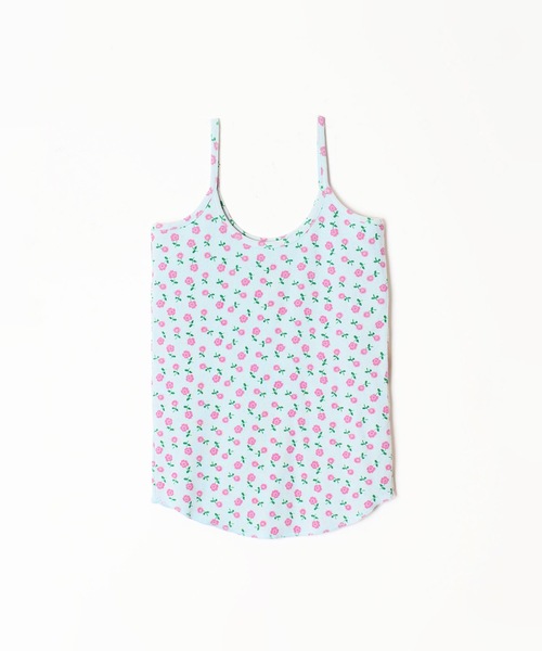 HOLIDAY(ホリデイ)の「SUPER RIB CAMISOLE (FLOWER) スーパーリブキャミソール (フラワー)(キャミソール・レディース・ブルー/チャコールグレー・ONE SIZE)」の3枚目の写真